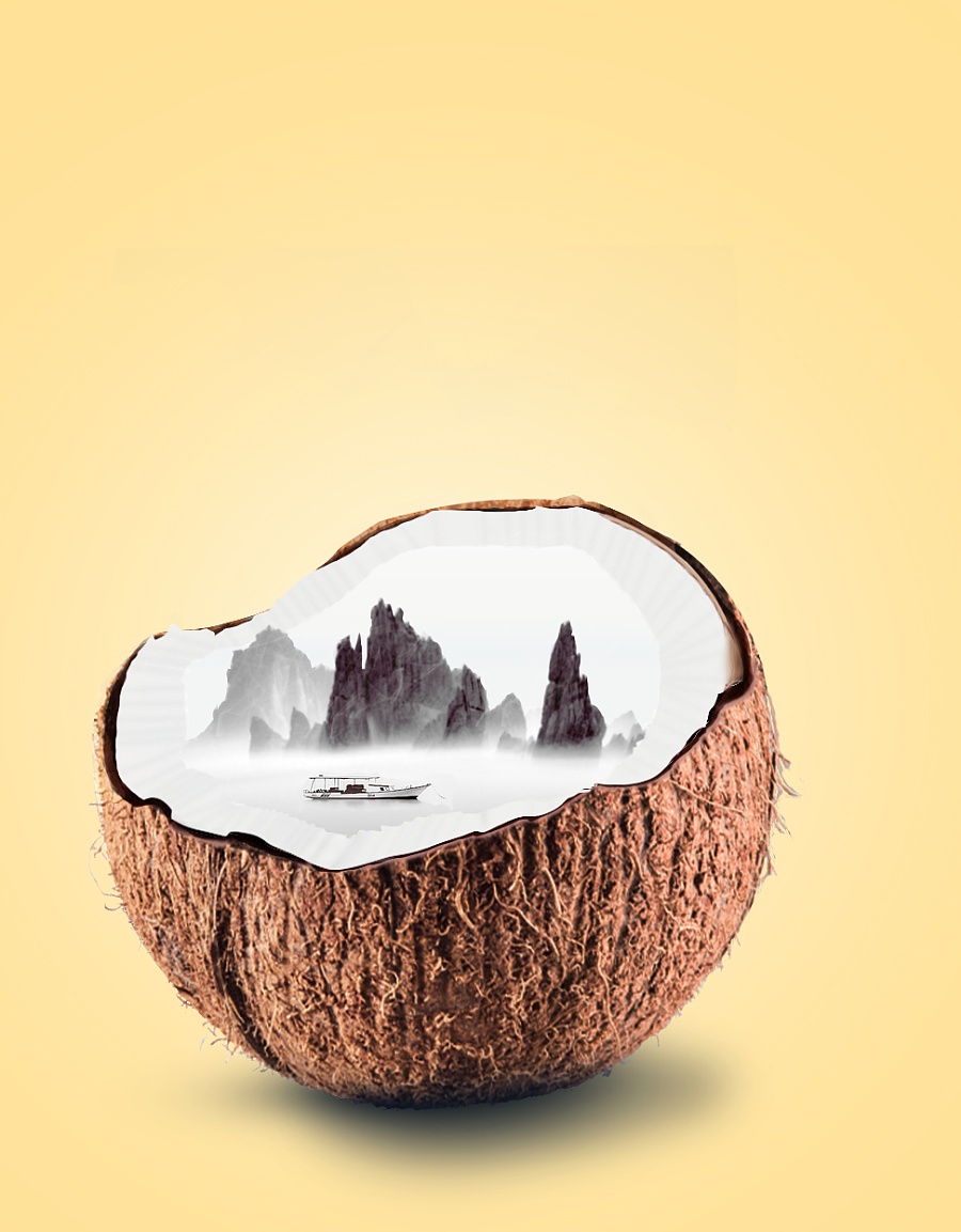 融合自然与科技 从合成山水椰子杯看Christal1995的原创设计理念与软件开发实践